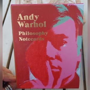 ANDY WARHOL Philosophy Note Cards NWT FLOWERS  🌻